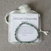 MG0023 Entier 4 mm Mini Bracelet de pierres précieuses Bracelet Turquoise Africain Yoga Mala Energy Protection Jewelry304l