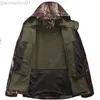 Giacche da uomo Giacca tattica da uomo Outdoor Military Camouflage Giacche Soft Shell impermeabili Mens Winter Warm Fleece Flight Coats Hunt Abbigliamento L230721