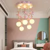 Żyrandole fantasy sypialnia dla dzieci nowoczesne kreatywne lampy wisiorki LED do salonu dekoracje oświetlenia lampy sufitowe