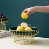 Piatti Griglia in ceramica di lusso nordica Piatto di frutta secca Moderno minimalista Casa Frutta Dessert Snack Semi di melone Piatto Decorazione del soggiorno