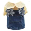 Hondenkleding Jarretelrok voor kleine honden Sweet Girly Dress Lente Zomer Bowknot Decors Kleuraanpassing