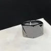 Prisma Geometrie Ringen voor Vrouwen Roestvrij Staal Glad Traceless Cluster Ringen Druk Verstelbare Eenvoudige Sieraden voor Lady