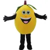 2019 Sconto fabbrica costumi mascotte giallo limone costumi mascotte frutta Costumi di Halloween Festa di Natale Taglia per adulti Fantasia 290r