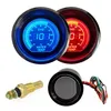 2 Zoll 52mm Wassertemperaturanzeige 12V Blau Rot LED-Lichttönungslinse LCD-Bildschirm Auto Digitales Wassertemperaturmessgerät instrument256d