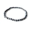 MG0157 Nouveau Design Bracelet Larvikite Gris Mat 4 mm Pierre Perles Bracelet Mini Gemstone Energy Jewelry243T