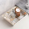 Plates Nordic Ceramics Gilded Marbled Ceramic Kitchen Plate Tableware Set Dishes Rice Salad Soup Cook Tool Jewelry Tray