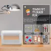 Förvaringslådor Kökshylla Desktop Organisator Rack Fold Cosmetics Display Plastic Dresser Holder Badrum