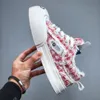 Ouder Smile Canvas SKate Shoes Hombre Mujer Low-Top Leather Sneakers Pink Tryto Laughp Tassel Upper Platform Keep Simle Azul marino Blanco Negro talla 35 Grey Sport Trainers