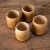 100 pezzi fatti a mano naturali tazza di acqua di bambù tazze da tè rotonde utensili per bere tazza con profumo di bambù per il tè Kung Fu