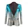 Ternos masculinos Blazers Gradual Sequin Suit Europa e Estados Unidos Performance Host ee Dress Wear 230720