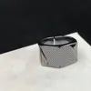 Prisma Geometrie Ringen voor Vrouwen Roestvrij Staal Glad Traceless Cluster Ringen Druk Verstelbare Eenvoudige Sieraden voor Lady