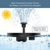 Gartendekorationen Mini Solar Wasserbrunnen Pool Teich Wasserfall Dekoration Outdoor Vogelbad Powered Floating 230721