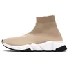 Stivali slip-on da donna da uomo Scarpe casual Scarpa da calzino Deisnger Triple s Vintage Beige Completo Nero 2.0 Rosa Blu Grigio chiaro Stivaletti marrone scuro Parigi Moda Scarpe da ginnastica da passeggio