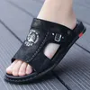 Leder Großer echter Sommer Klassiker Pantoffeln weiche Sandalen Männer römisch Komfort Wanderschuhe Schuh Schuh