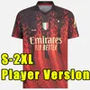 Ibrahimovic 23 24 Soccer Jerseys AC Giroud R.Leao Bennacer Theo Romagnoli Florenzi Tonali Rebic 2023 2024フットボールシャツファンプレーヤーバージョントレーニングPolo Milanes