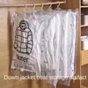 Storage Bags Air Free Hanging Vacuum Compression Bag Thick Clothes Winter Coat Cotton Padded Jacket Down Home