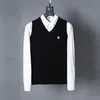 Maglione girocollo da uomo di alta qualità e maglione con scollo a V designer Luxury Ralphs Polos cappotto classico moda RL pony logo tessuto in maglia ricamato pulsante Laurens maglia A044