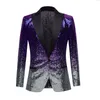 Ternos masculinos Blazers Gradual Sequin Suit Europa e Estados Unidos Performance Host ee Dress Wear 230720