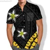 Camicie casual da uomo Camicia da taschino Primavera Uomo Camicie a maniche corte Samoan Summer Viking Autumn Print Plus Size Puletasi Classics Alta qualità L230721