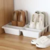 WBBooming Home Three Shoes Racksプラスチック日本の靴収納ボックススペースセーバーオーガナイザー食器棚キャビネットクリエイティブコンテナY111187S