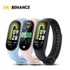 M8 Smart Watch Fitness Tracker Smartwatches Oefening Ring Hartslag Bloedzuurstof Monitoring Bericht Herinnering Slimme armband in doos