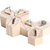 Jewelry Pouches 1pc Natural Wood Hexagon Shape Ring Display Holder Stand Single/Double Slot Window