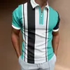 Polo da uomo Summer High End POLO Shirt Polo Collar Zipper Tshirt Fashion Casual Stripe Top 2023 Solid Short Sleeve 230720