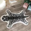 Tiger Printed Rug Cow Leopard Cowhide Faux Skin Leather Nonslip Antiskid Mat Animal Print Carpet296a