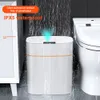Cubos de basura Cubo de basura inteligente Cubo de basura Sensor automático Cubo de almacenamiento de cocina Cubo de basura Reciclaje de basura para baño 230721