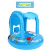 Sand Play Water Fun Bóia para Bebê Piscina Natação Bóia para Criança Inflável Sombra Meses Sol 12 Anel de Remo 2 Anos 6 Canopy 230720