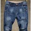 Jeans pour hommes Automne Plus Fat XL Stretch Harlan Homme Pieds Pantalon Grand Guy Hommes Grande Taille Demin Taoh268v