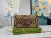 럭셔리 디자이너 지갑 Ophidia Coin Purses 남자 여자 긴 카드 소지자 세련된 Marmont Clutch 고품질 더블 레터 백 892f