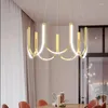 Pendelleuchten Kunst Led Kronleuchter Lampe Licht Moderne U-förmige Decke Wohnzimmer Esszimmer Schlafzimmer Luxus Wohnkultur Hängen