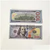 Autres fournitures de fête festives 50% Taille Usa Dollars Prop Money Movie Banknote Paper Nouveauté Jouets 1 5 10 20 50 100 Dollar Devise Fa Dhfbs