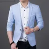 Herrjackor Dee Moonly 2021 Hot Men's Fashion Casual Slim Fit Sacka Jacka Solid Color High Quality Masculine Blazer Gratis frakt M-5XL L230721