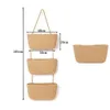 Other Home Garden Detachable Hanging Basket With 3 Pockets MultiLayer Wall Storage Bag Organiser For Bedroom Bathroom Kitchen Organizer 230719