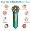 Face Massager 3 in 1 EMS LED 조명 요법 Coop Compress RF 미세 화폐 피부 회춘 방지 미용 기계 230720