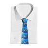 Vlinderdassen Stropdas voor mannen Formele magere stropdassen Klassieke mannen Blauwe zee en vissen Bruiloft Gentleman Smal
