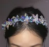 Hair Clips Girls Latin Dance Headband Accessories Decoration Bridal DIY AB Rhinestone Flower Women Party Wedding Brooch Jewelry