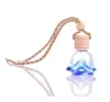 Quatily Fragrance Bottles 6styles Rose Perfume Bottle Flower Shape Empty Glass Car Essential Oils Perfume Pendant Ornament Rose Wholesale