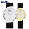 Casual Quartz Watch Zestaw 1835 Prosta para elastyczna wodoodporna zegarek dla miłośników Zestaw Silver Relogio de Casal Top Gift265U