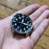 IWC klassiska män handledsdesigner farer azul piloter tittar på pilotstil sellita sw200-1 schweizisk madehigh kvalitetsbutik original