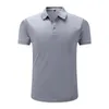 Men's TShirts Men Casual T Shirts Lapel Tshirt Summer Desiger Quick Dry Solid Cotton Short Sleeve Golf Tennis Camisa Masculina Polo Shirt 230720