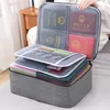 Briefcases Document Organizer Briefcase A4 Folder Holder Men's Women's Bag Cover Purse Passport Home Safe Functional File Storage Case 230720