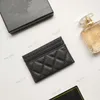 Top Quality Luxury Designer Card Holder Purses C Wallets With Original Box Soft Caviar Genuine Leather Womens Coin Purse Wallet Card holder Security Code