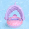 Sand Play Water Fun Baby Inflatable Swim Ring Float Seat With Awisning For Swimming Bathtub Infant Summer Water Game Spela Toy 230720