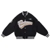 Men s Jackets Stand collar monogrammed embroidered baseball jersey cotton jacket 230720