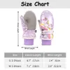 Children s Mittens Kids Girl Unicorn Cartoon Little Horse Snow Gloves Winter Children Waterproof Lovely Hands Warmer 230720