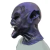 Партия маски Хэллоуин жуткий злой синий монстр маска демон ужас одевать призрак латекс.