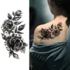 Waterdichte Tijdelijke Tattoo Sticker Rose Bloem Persoonlijkheid Nep Tatto Sexy Flash Tatoo Hand Arm Voet Tato voor Meisje Vrouwen Mannen